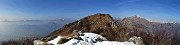 51 Dall'anticima vista ad ovest verso Val Serina e Brembana con cima Suchello e Alben